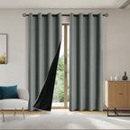 100% Blackout Solid Curtains (2 Panels)