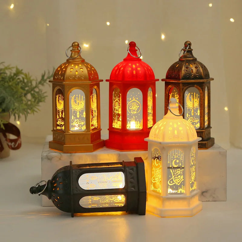 LED Star Moon Ramadan Candle Lamp