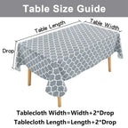 Waterproof PVC Rectangular Tablecloth