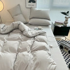 Solid Color Bedding Set (Simple Style)