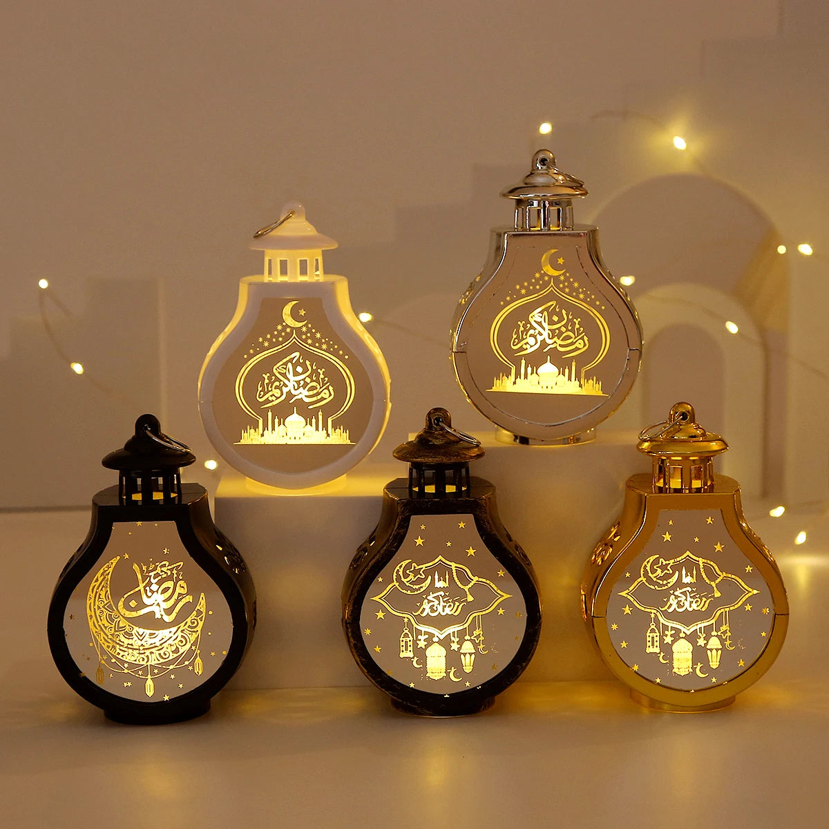 LED Star Moon Ramadan Lantern Lamp