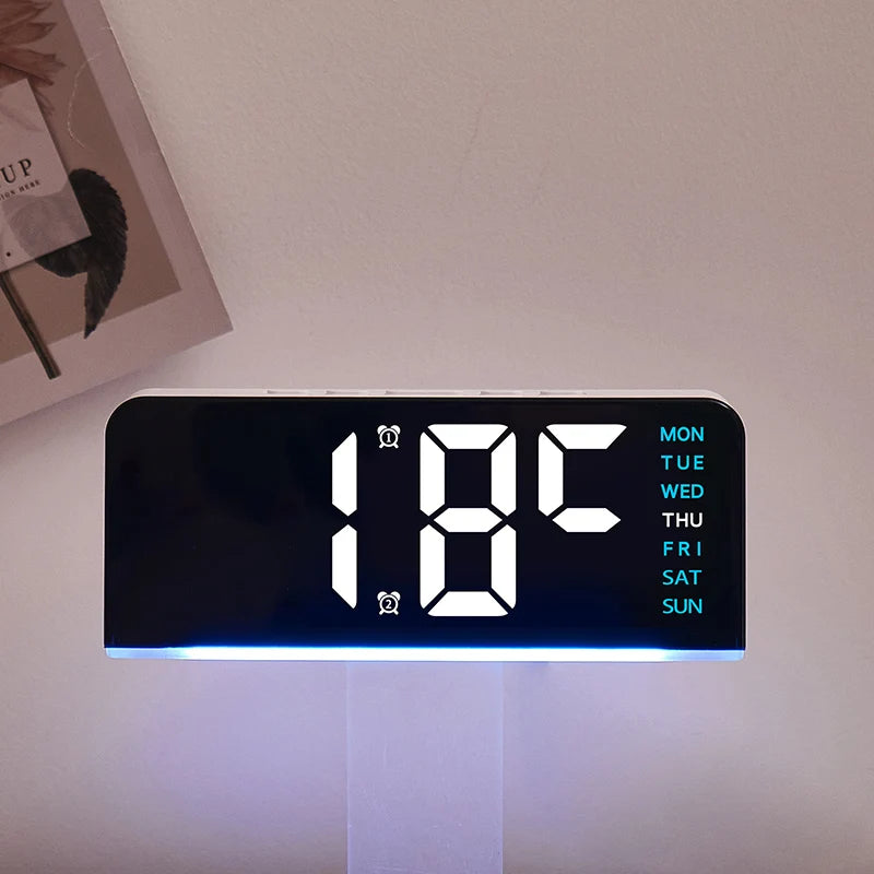 USB LED Alarm Clock with Mood Light