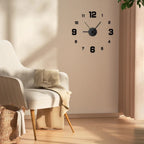 Frameless DIY Wall Clock Sticker