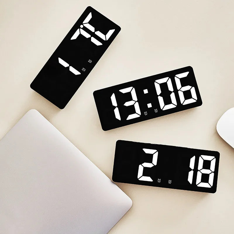 Voice Control LED Digital Alarm Clock