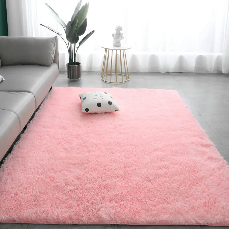 Nordic Tie-Dye Long Pile Area Rug