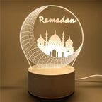 USB 3D LED Eid Mubarak Night Light