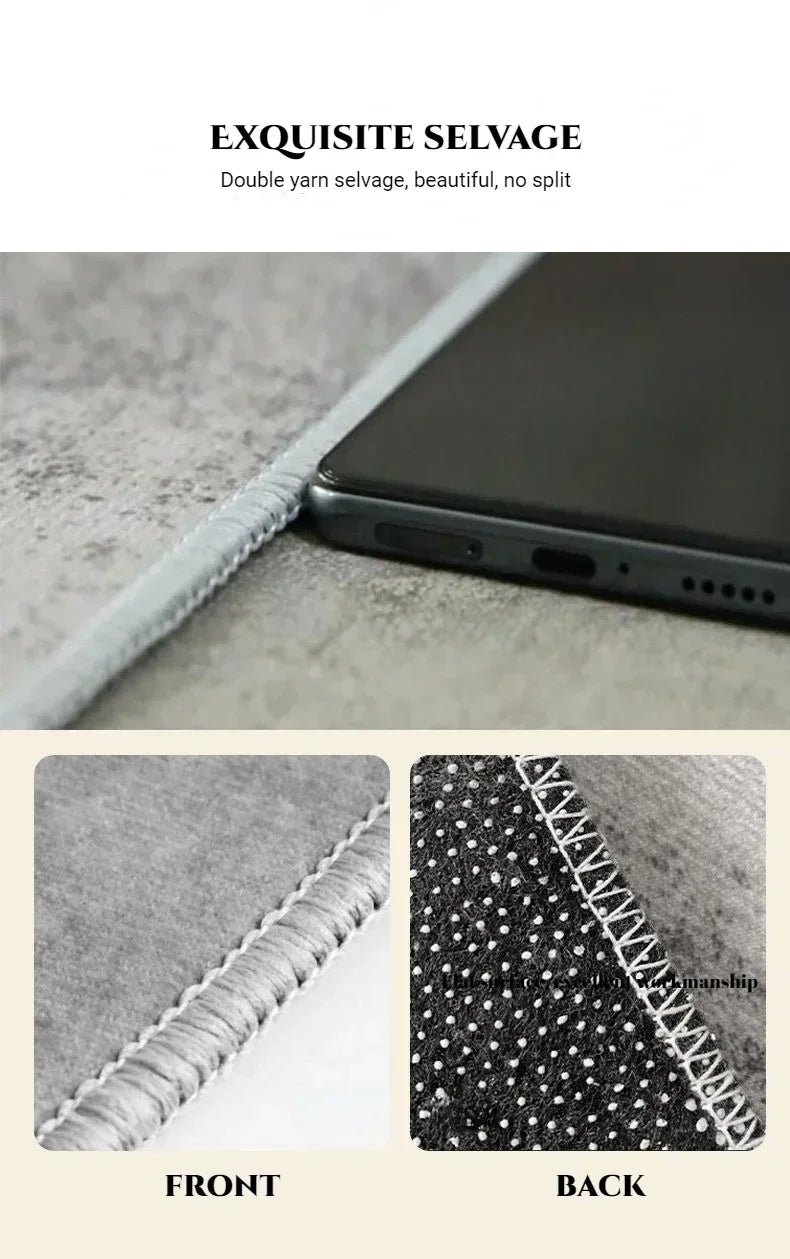 Modern Minimalist Washable Area Rug