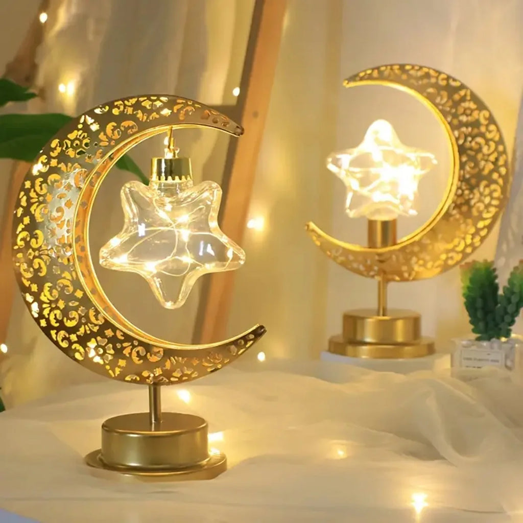 Golden LED Ramadan Table Lamp