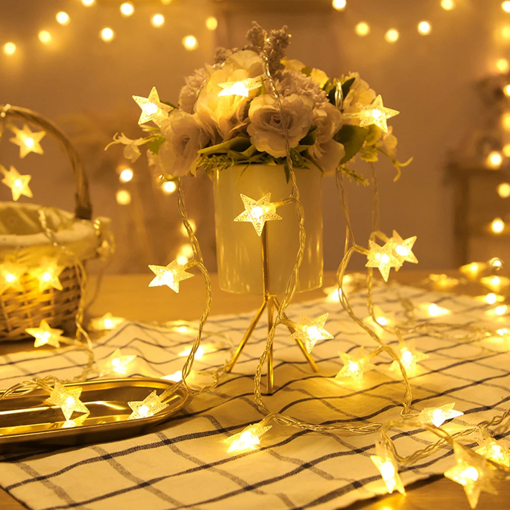 LED Star Fairy String Lights