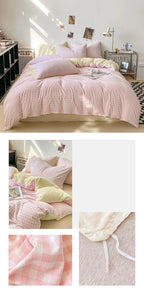 Plaid Duvet Cover (Skin-Friendly, Double-Sided)