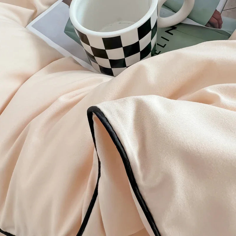 Solid Color Bedding Set (Simple Style)