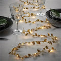 Golden Leaves LED Fairy String Lights (2M 20LED)