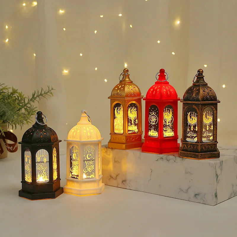 LED Star Moon Ramadan Candle Lamp