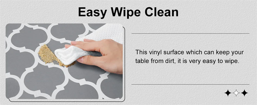 Waterproof PVC Rectangular Tablecloth