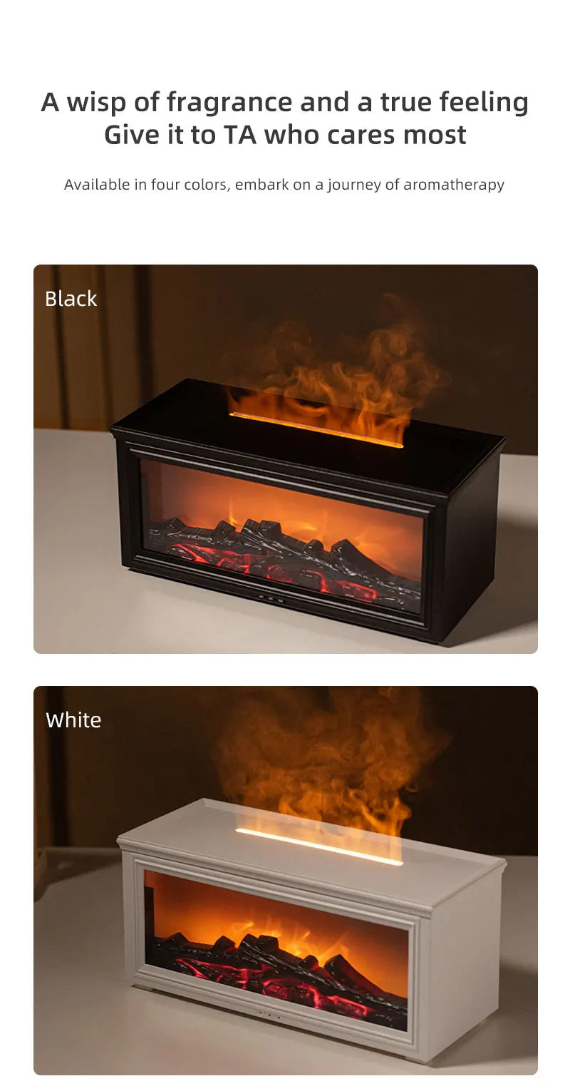 Fireplace Flame Aroma Diffuser Humidifier