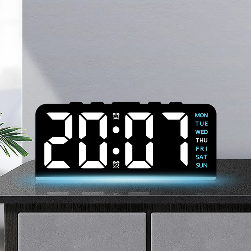USB LED Alarm Clock with Mood Light