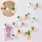 3D Succulent Fridge Magnet Set (6pcs)