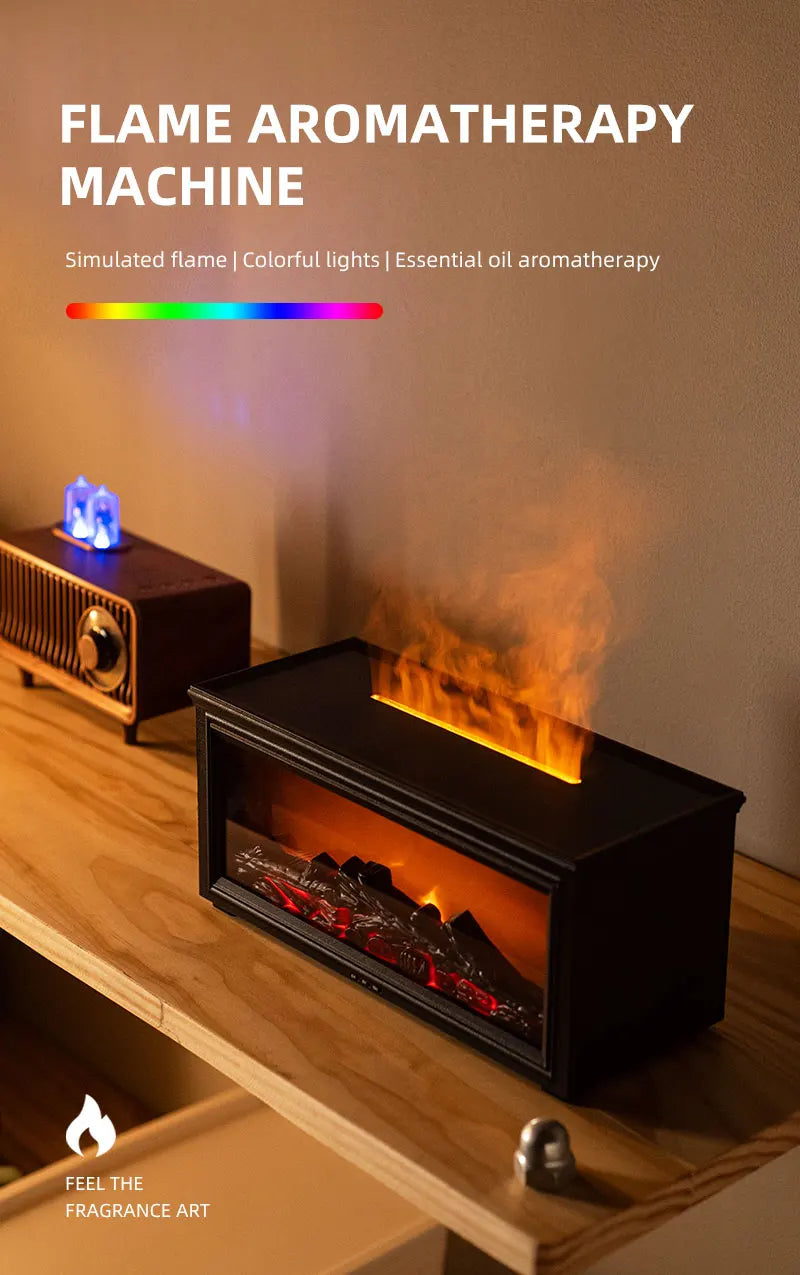 Fireplace Flame Aroma Diffuser Humidifier