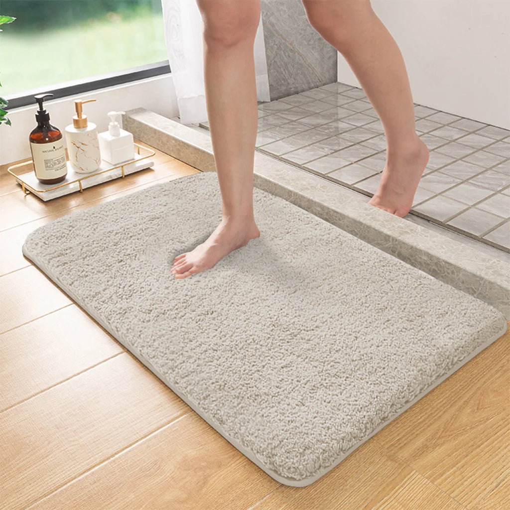 Furry Anti-Slip Bathroom Floor Mat