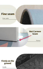 Modern Minimalist Washable Area Rug