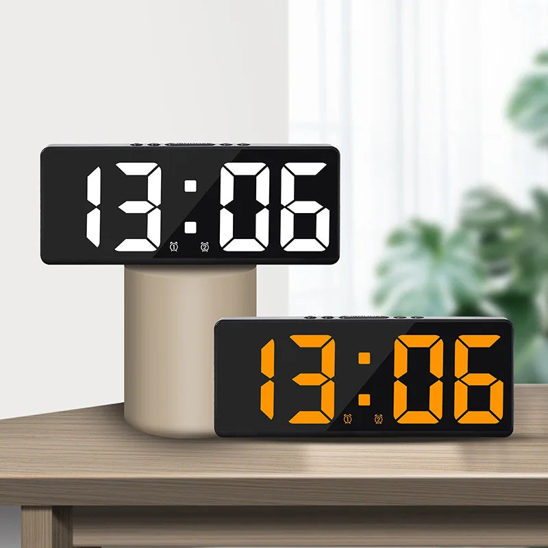 Voice Control LED Digital Alarm Clock