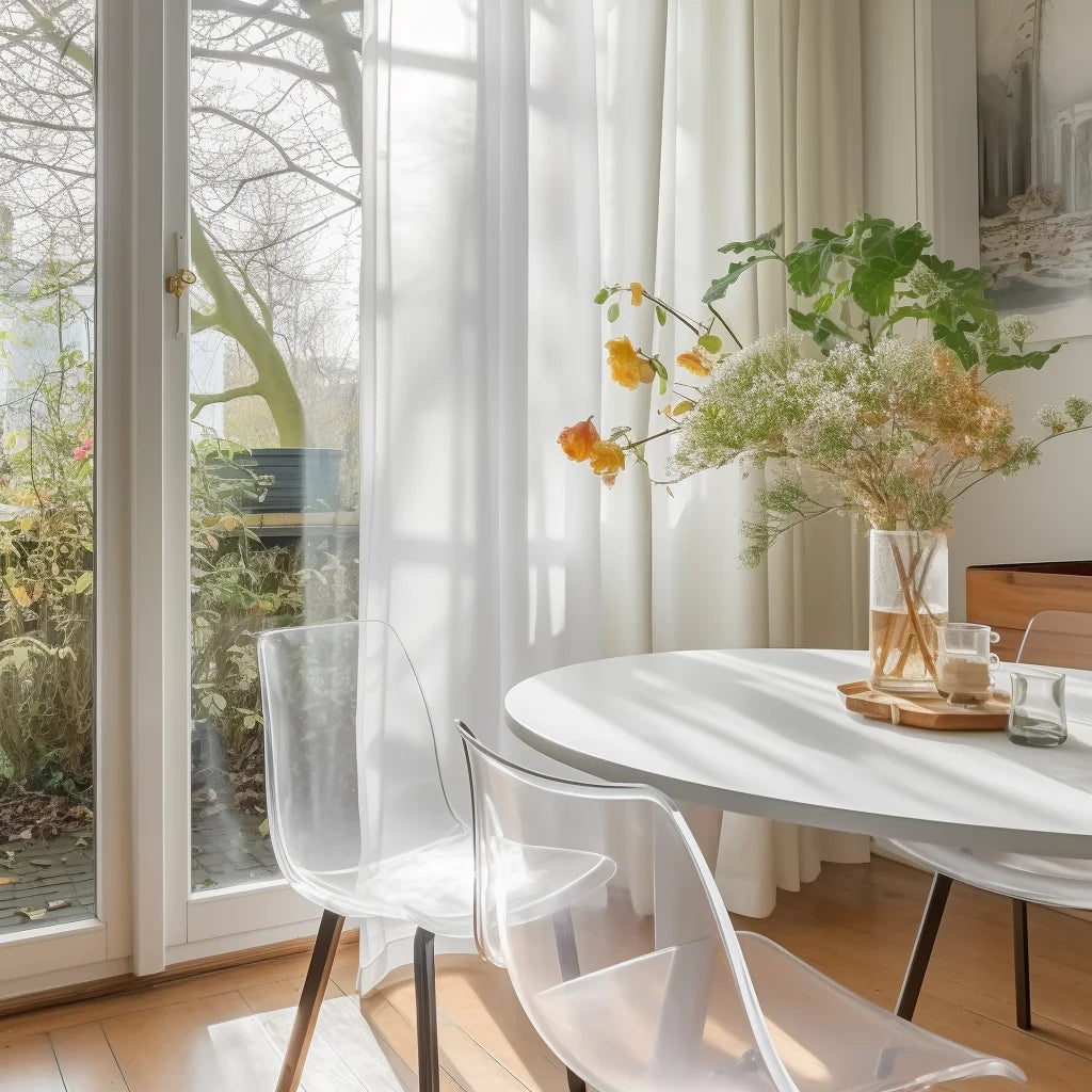 White Sheer Curtains