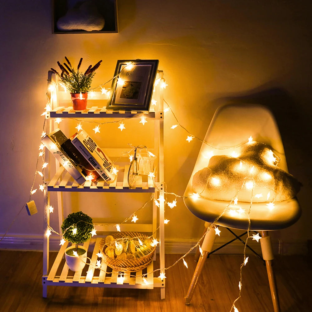 LED Star Fairy String Lights