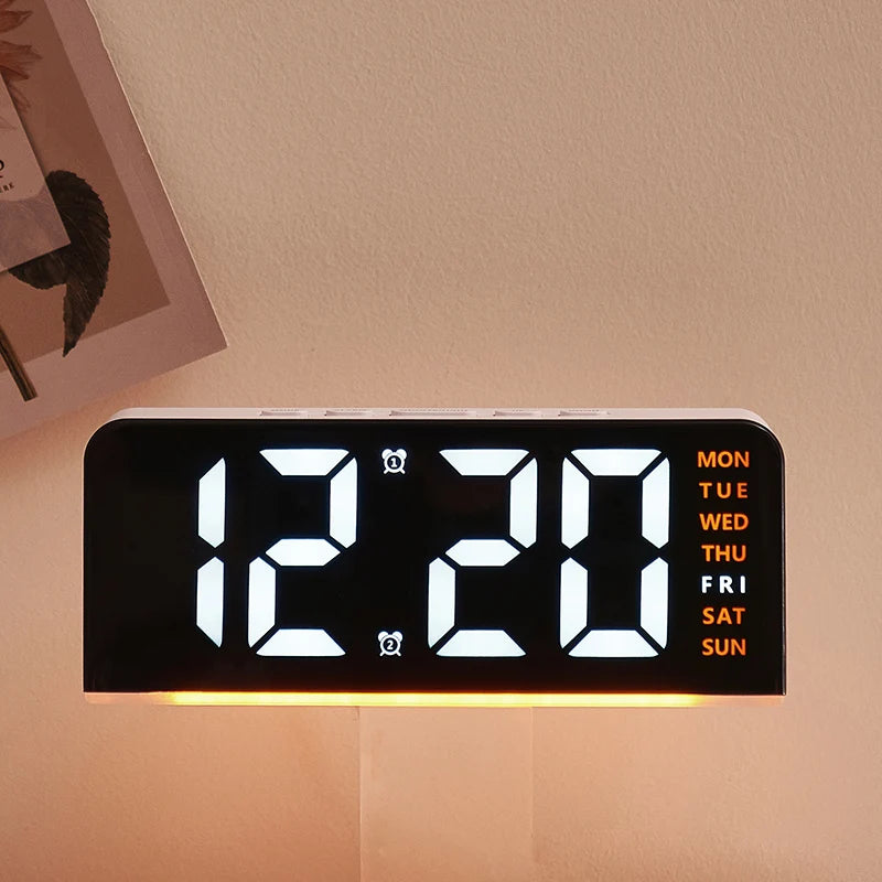 USB LED Alarm Clock with Mood Light