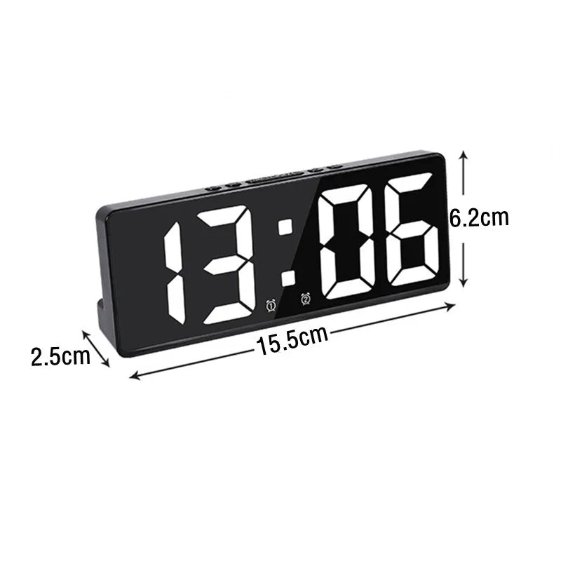 Voice Control LED Digital Alarm Clock