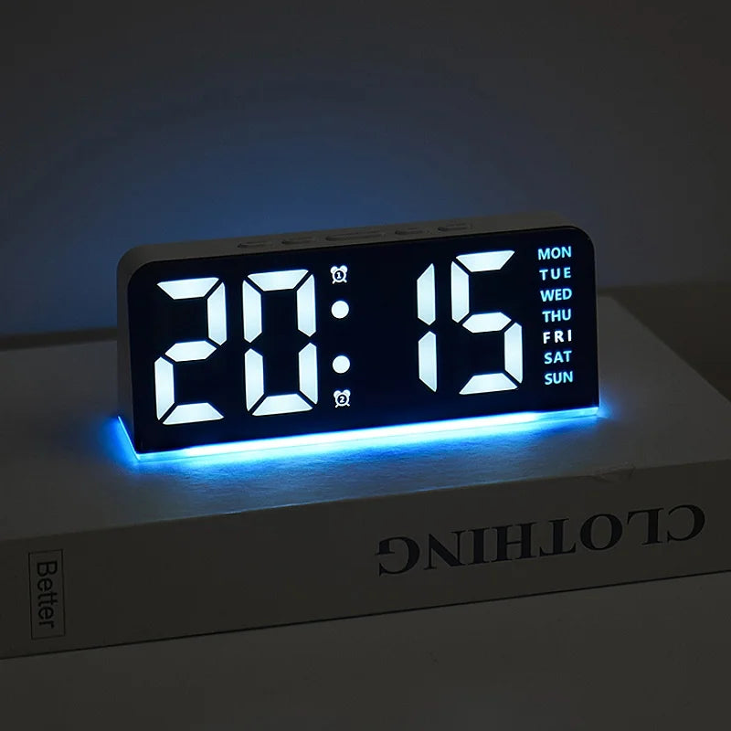 USB LED Alarm Clock with Mood Light
