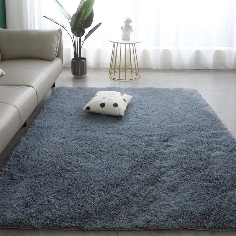 Nordic Tie-Dye Long Pile Area Rug
