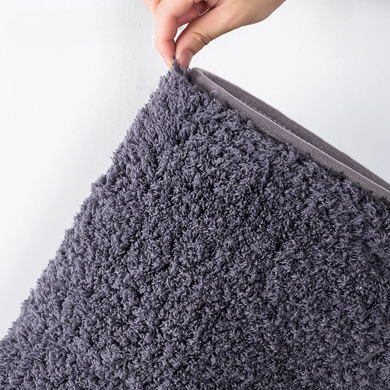 Furry Anti-Slip Bathroom Floor Mat