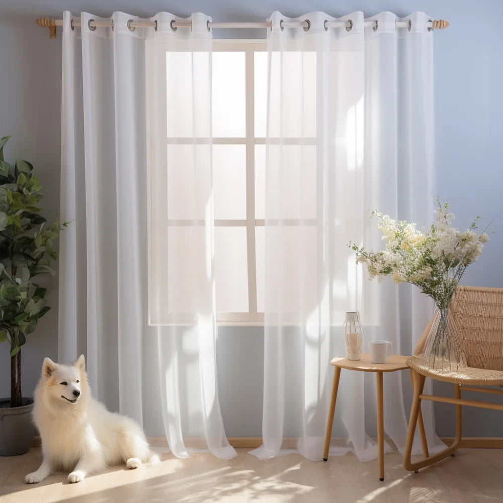 White Sheer Curtains