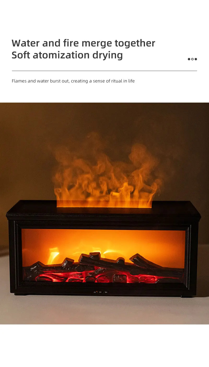 Fireplace Flame Aroma Diffuser Humidifier