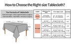 Waterproof PVC Rectangular Tablecloth