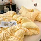 Plaid Duvet Cover (Skin-Friendly, Double-Sided)