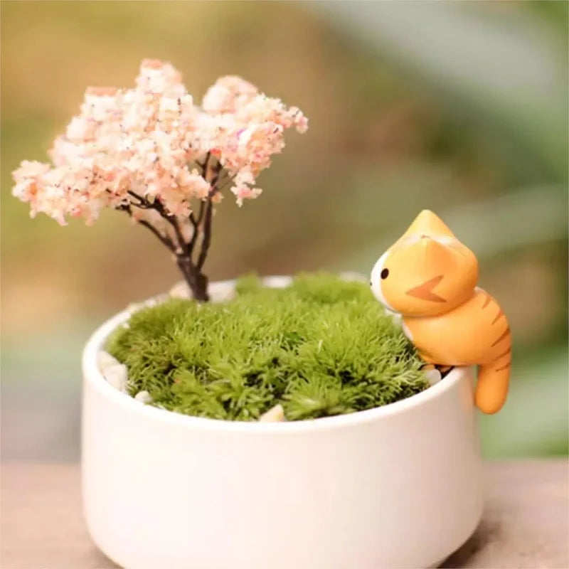 Cartoon Lucky Cat Miniature Set (6pcs)