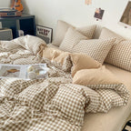 Plaid Duvet Cover (Skin-Friendly, Double-Sided)