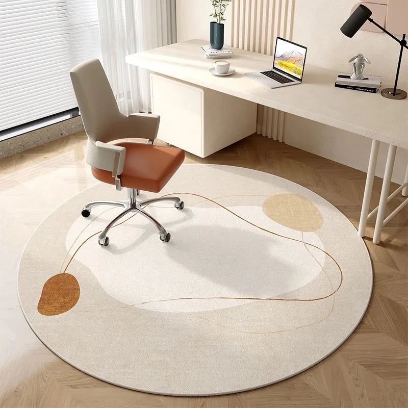 Round Flannel Area Rug
