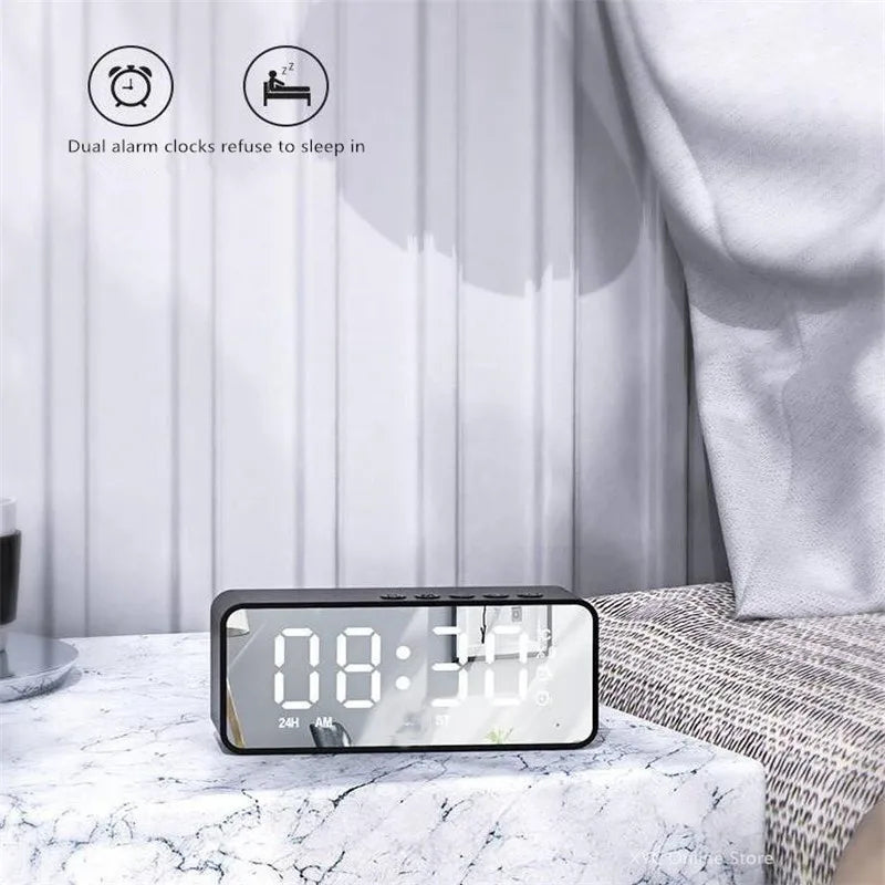 Mini Bluetooth Speaker Alarm Clock