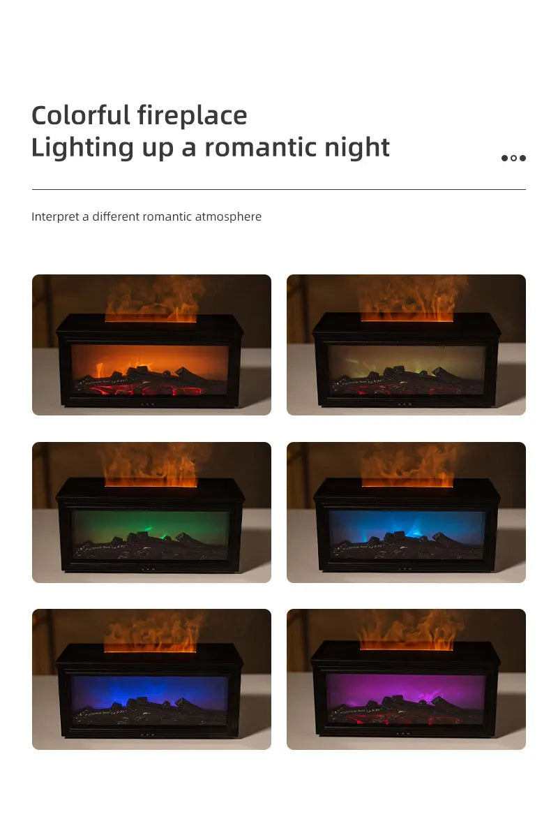 Fireplace Flame Aroma Diffuser Humidifier