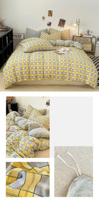 Plaid Duvet Cover (Skin-Friendly, Double-Sided)