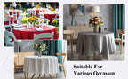 Solid Color Round Tablecloth