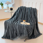 Thick Striped Multi-Purpose Blanket