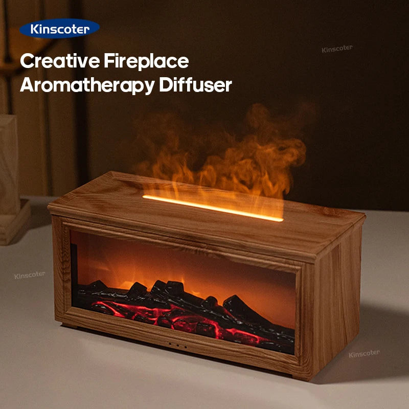 Fireplace Flame Aroma Diffuser Humidifier