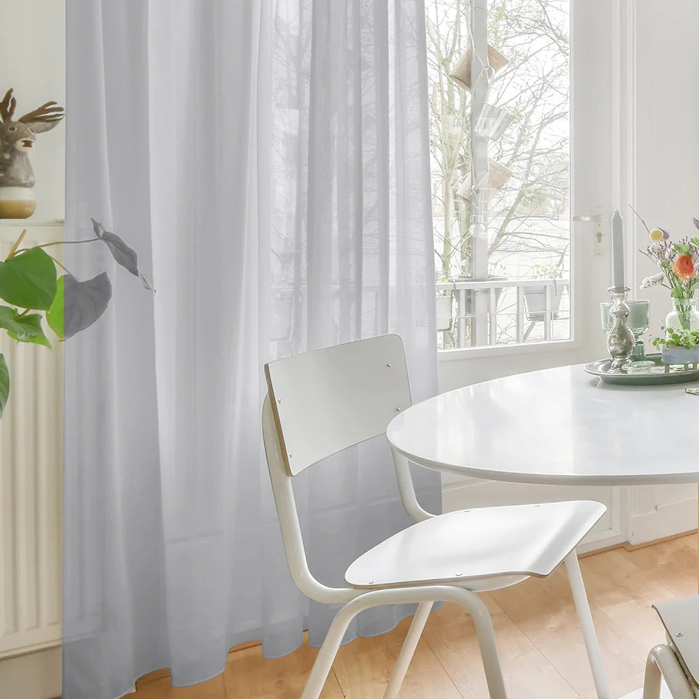 White Sheer Curtains