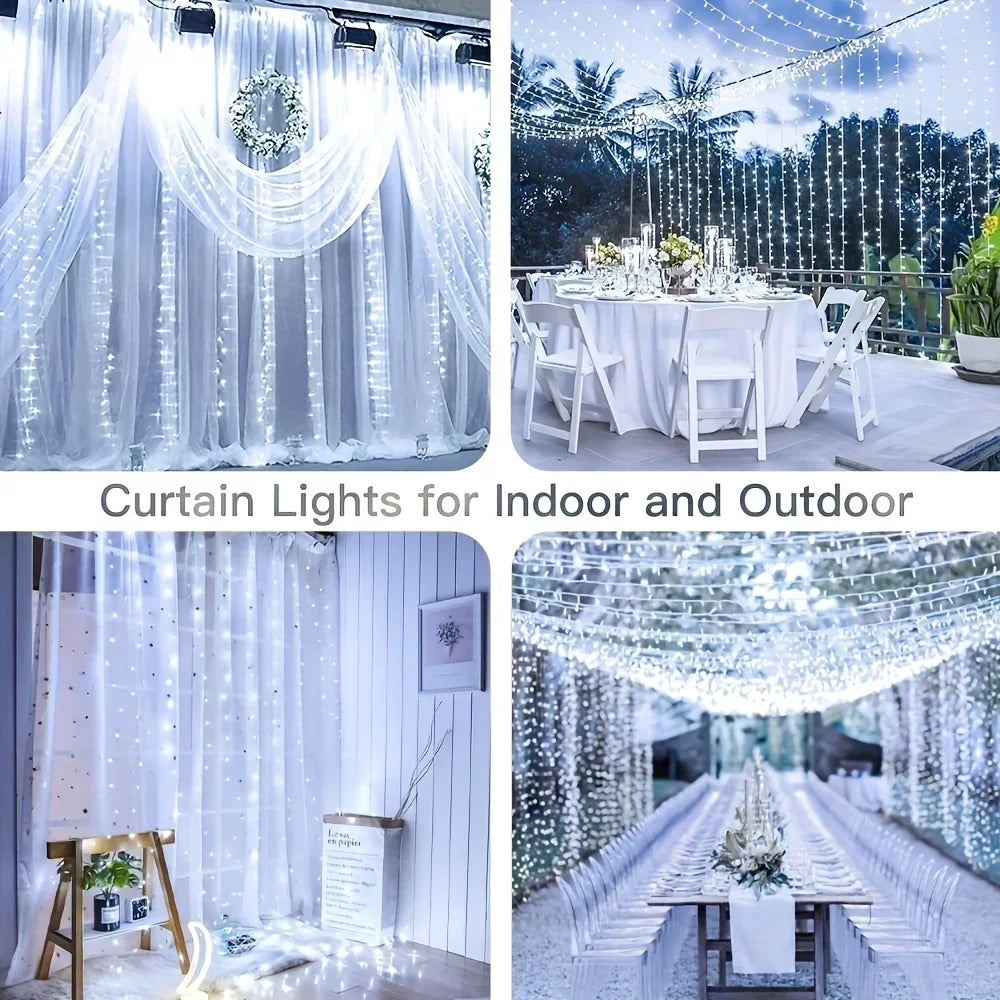 USB Curtain Fairy Lights with Remote
