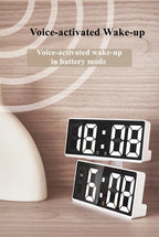 Voice Control LED Digital Alarm Clock