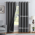 100% Blackout Solid Curtains (2 Panels)