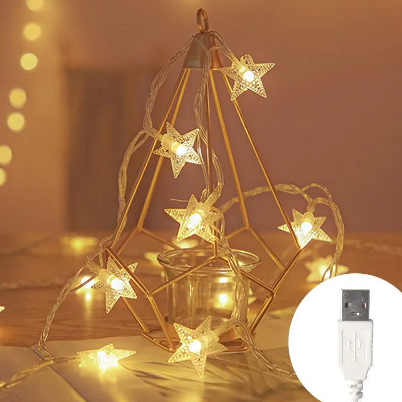 LED Star Fairy String Lights